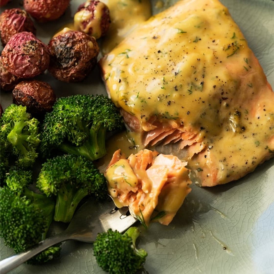 (Sheet Pan!) Keto Honey Mustard Salmon