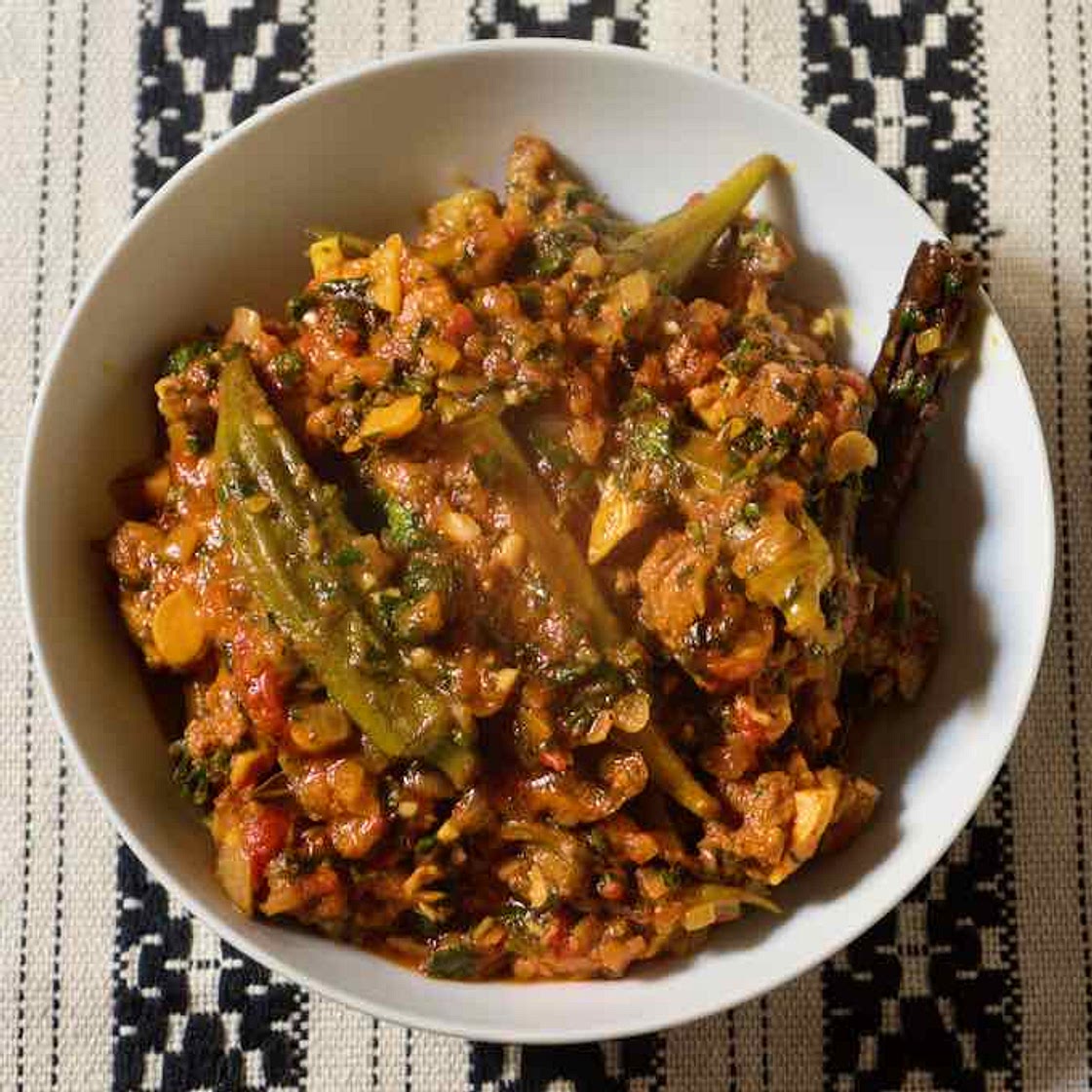 Bamia (Middle Eastern Okra and Meat Stew)