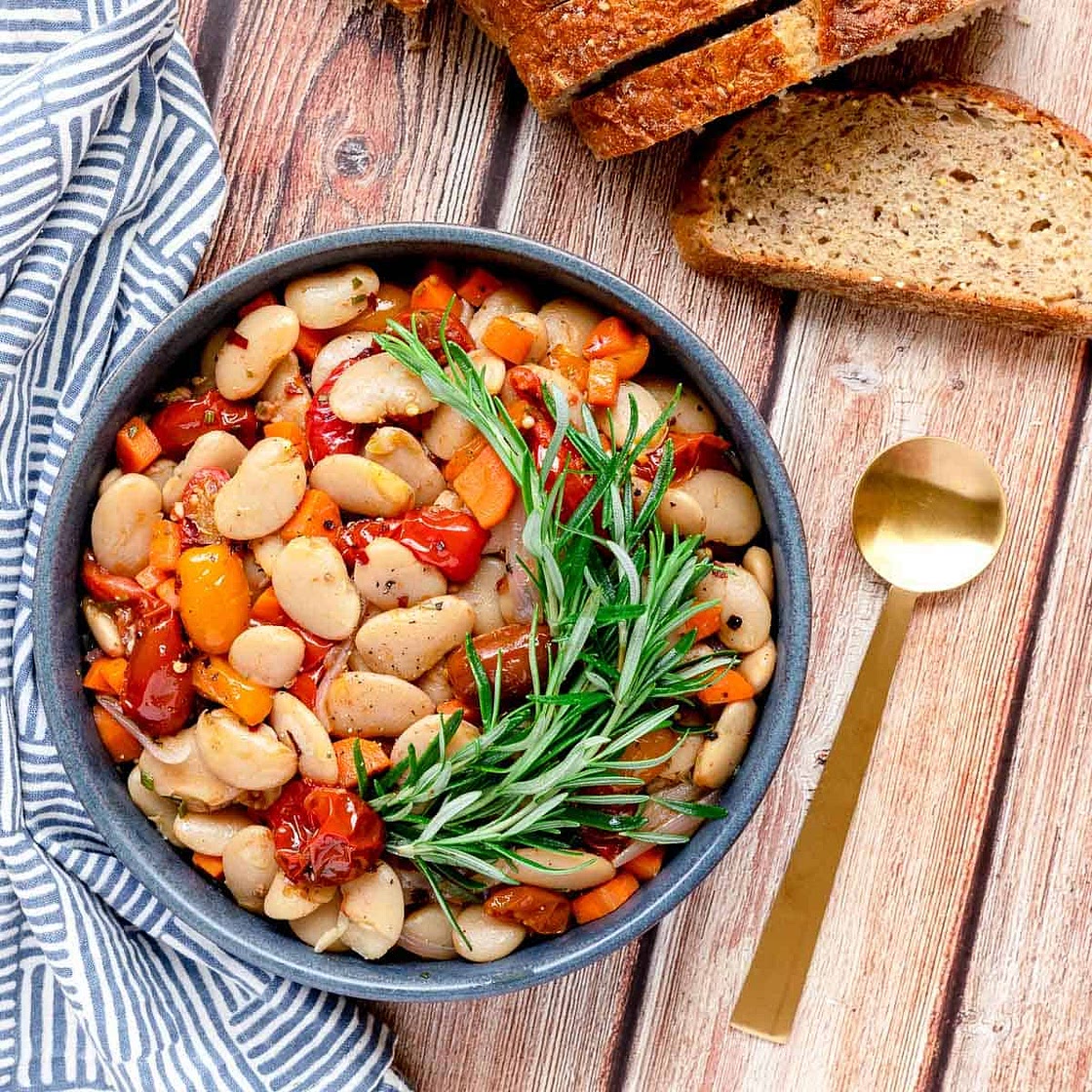 Italian Butter Beans with Cherry Tomato Confit