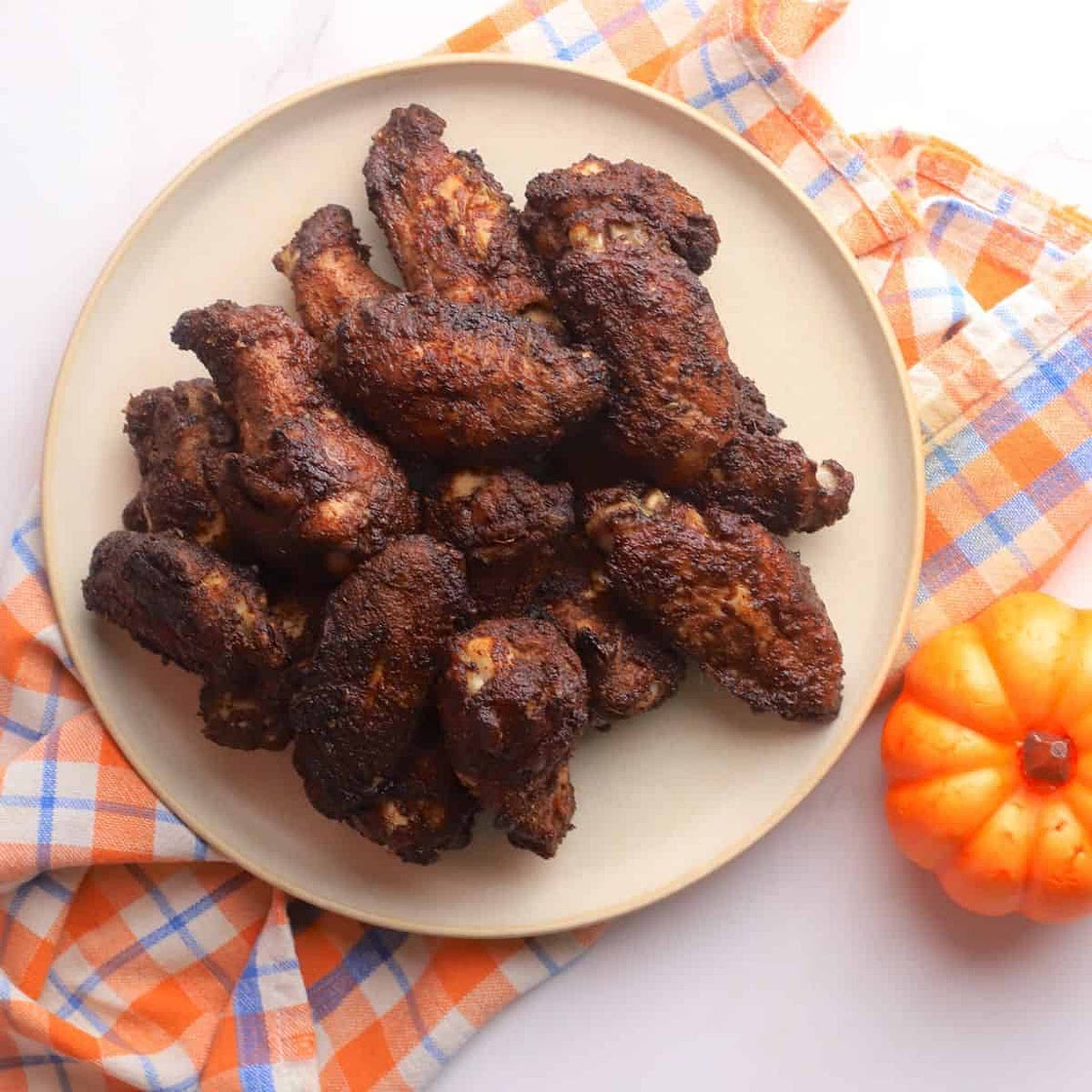 Low Carb Sweet and Savory Pumpkin Spice Chicken Wings