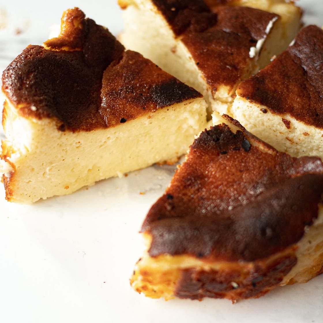 Mini Basque Cheesecake - Mini Burnt Cheesecake Recipe