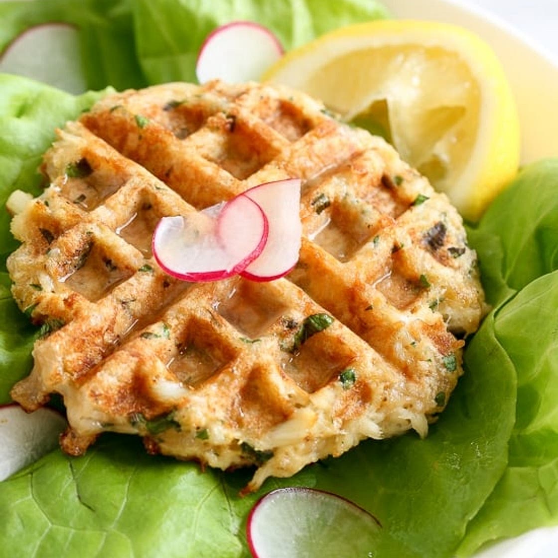 Waffled Crab Cakes