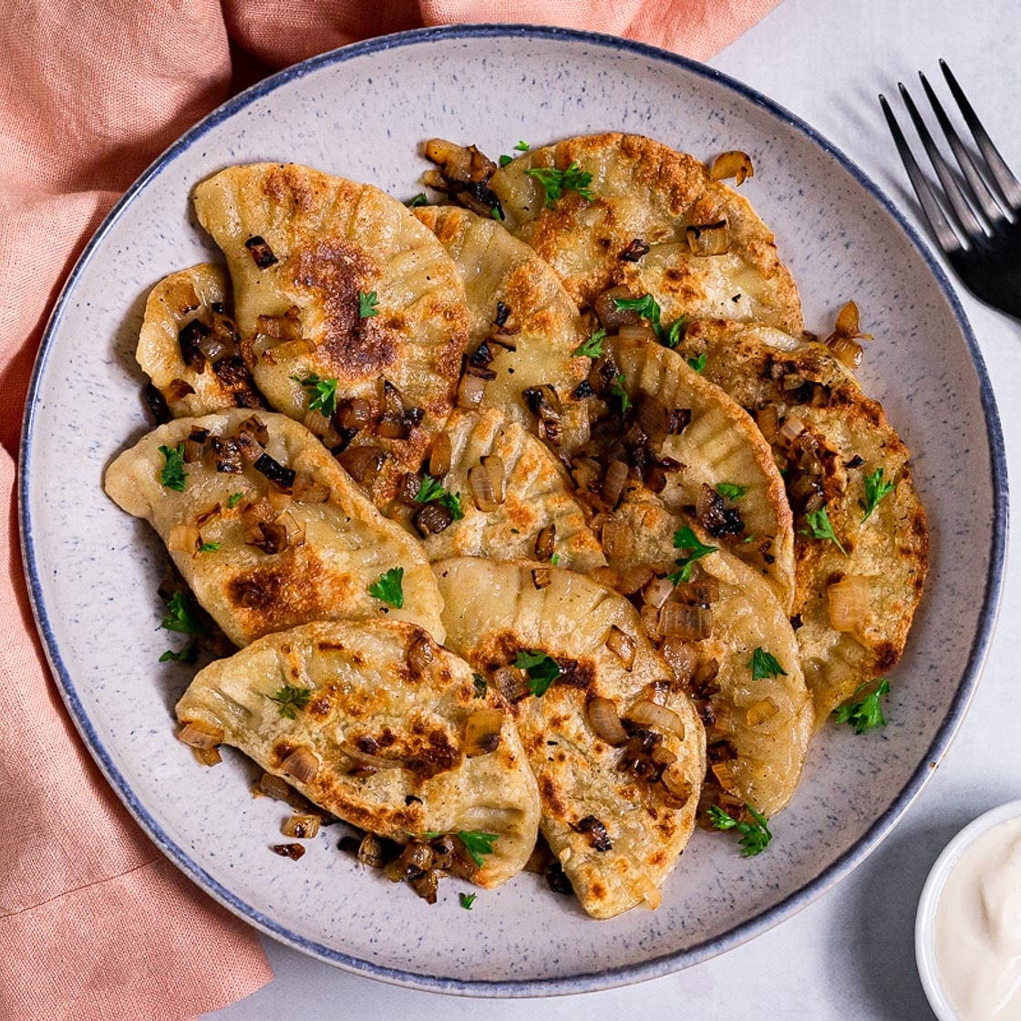 Vegan Pierogi with Potato and Leek