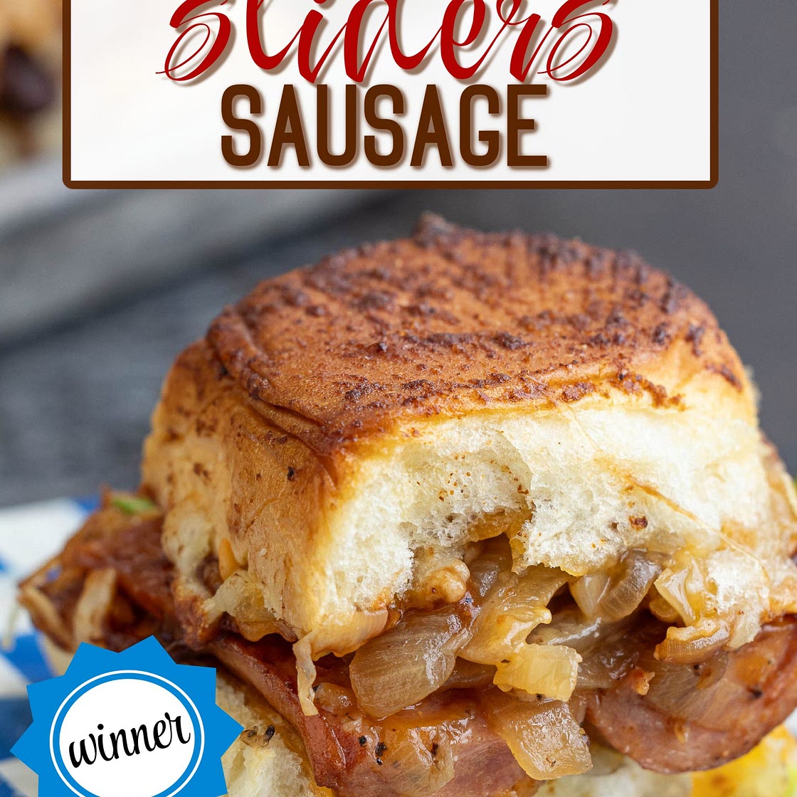 Caramelized Onion Sausage Dog Sliders
