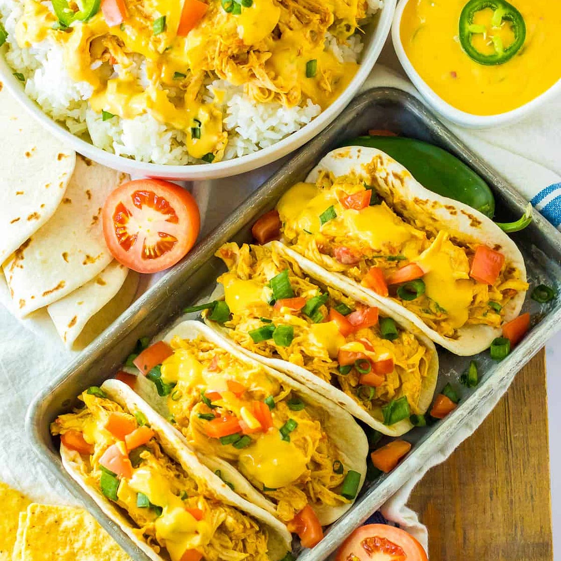Slow Cooker Queso Chicken