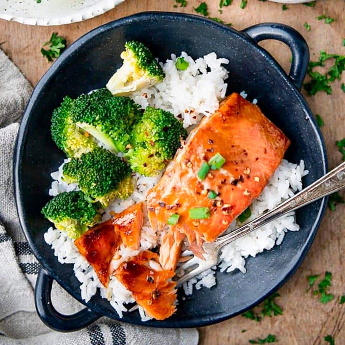 Honey Maple Glazed Salmon