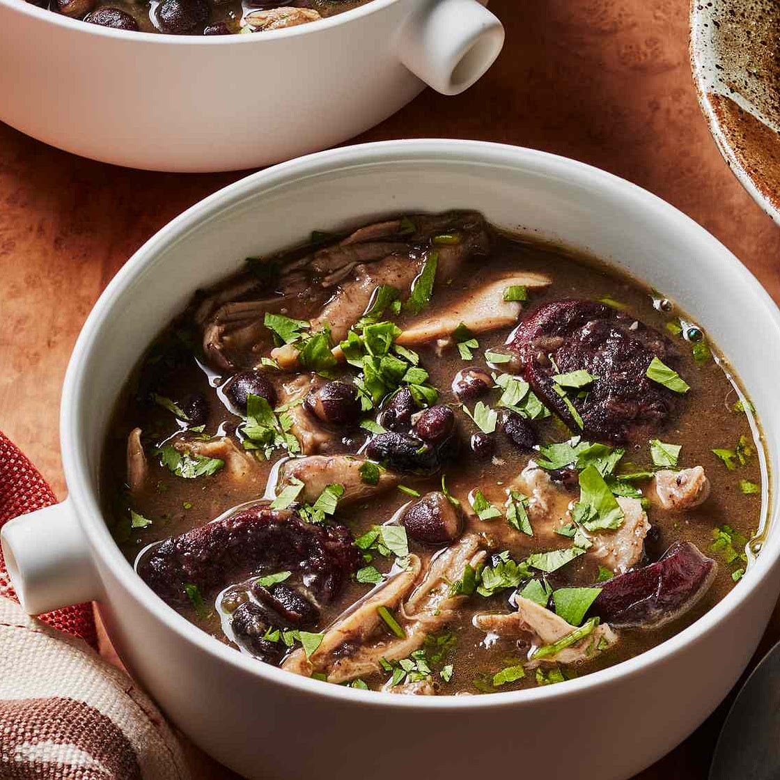 Quick and Easy Pressure Cooker Chicken and Black Bean Stew Recipe