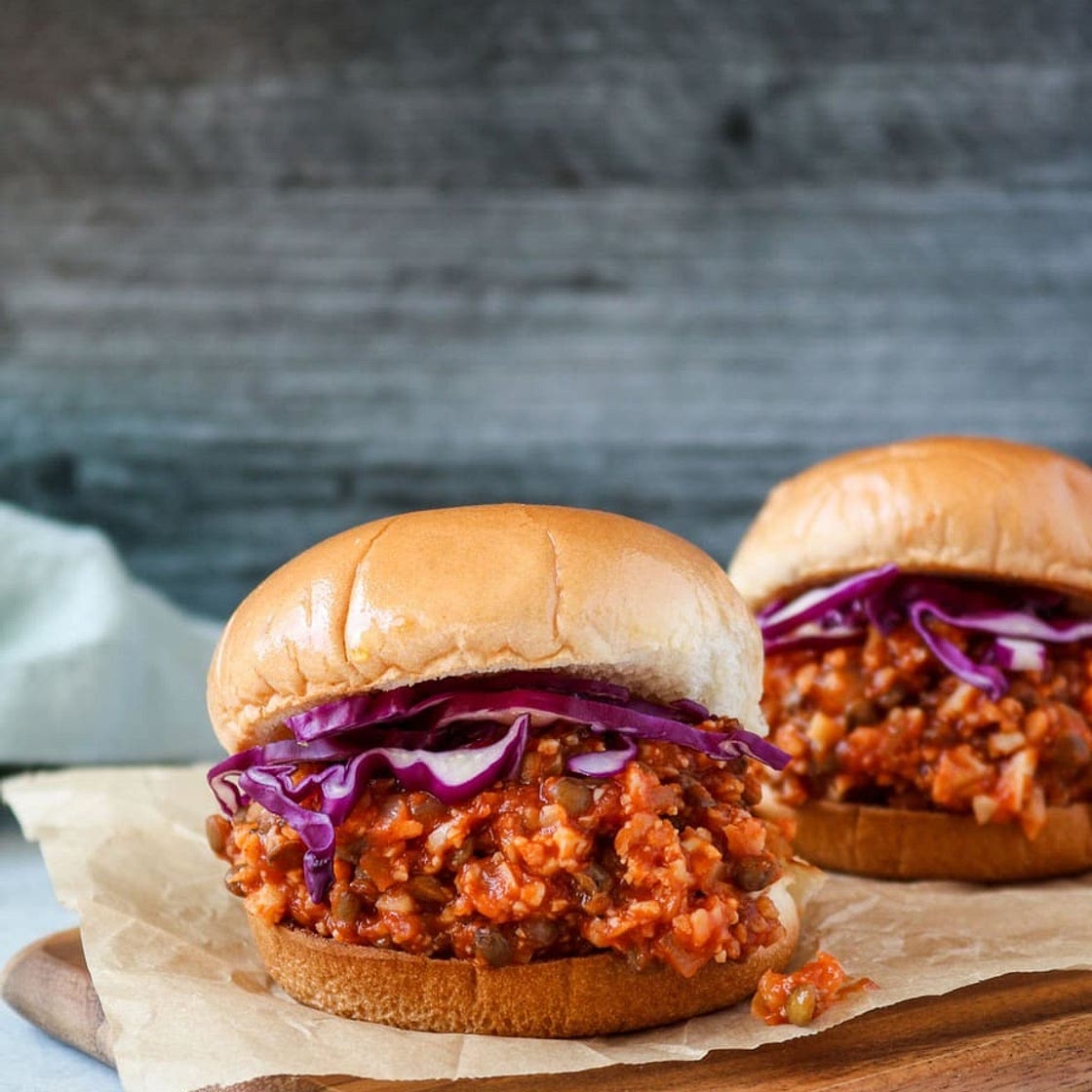Lentil and Cauliflower Vegan Sloppy Joes