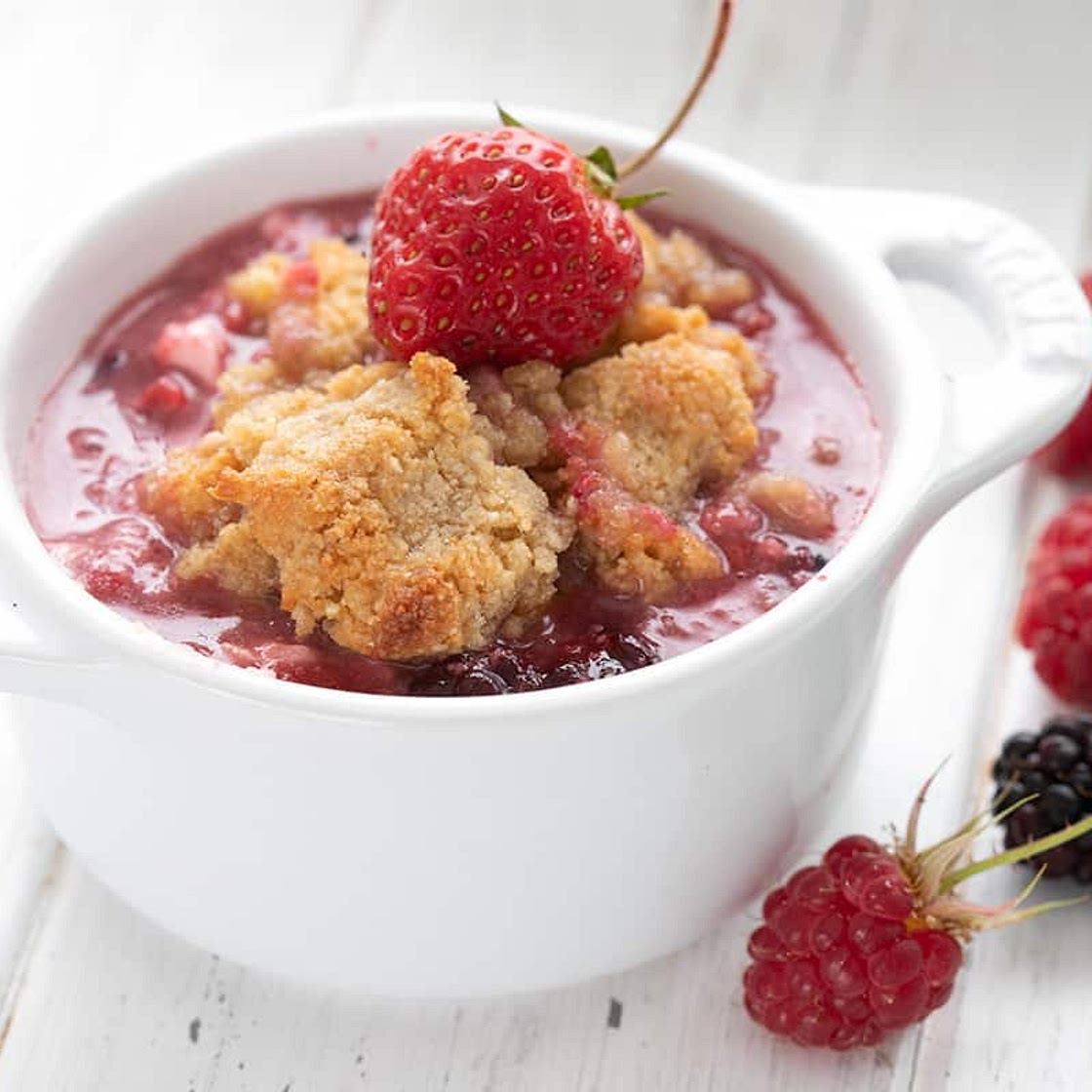 Triple Berry Keto Cobbler