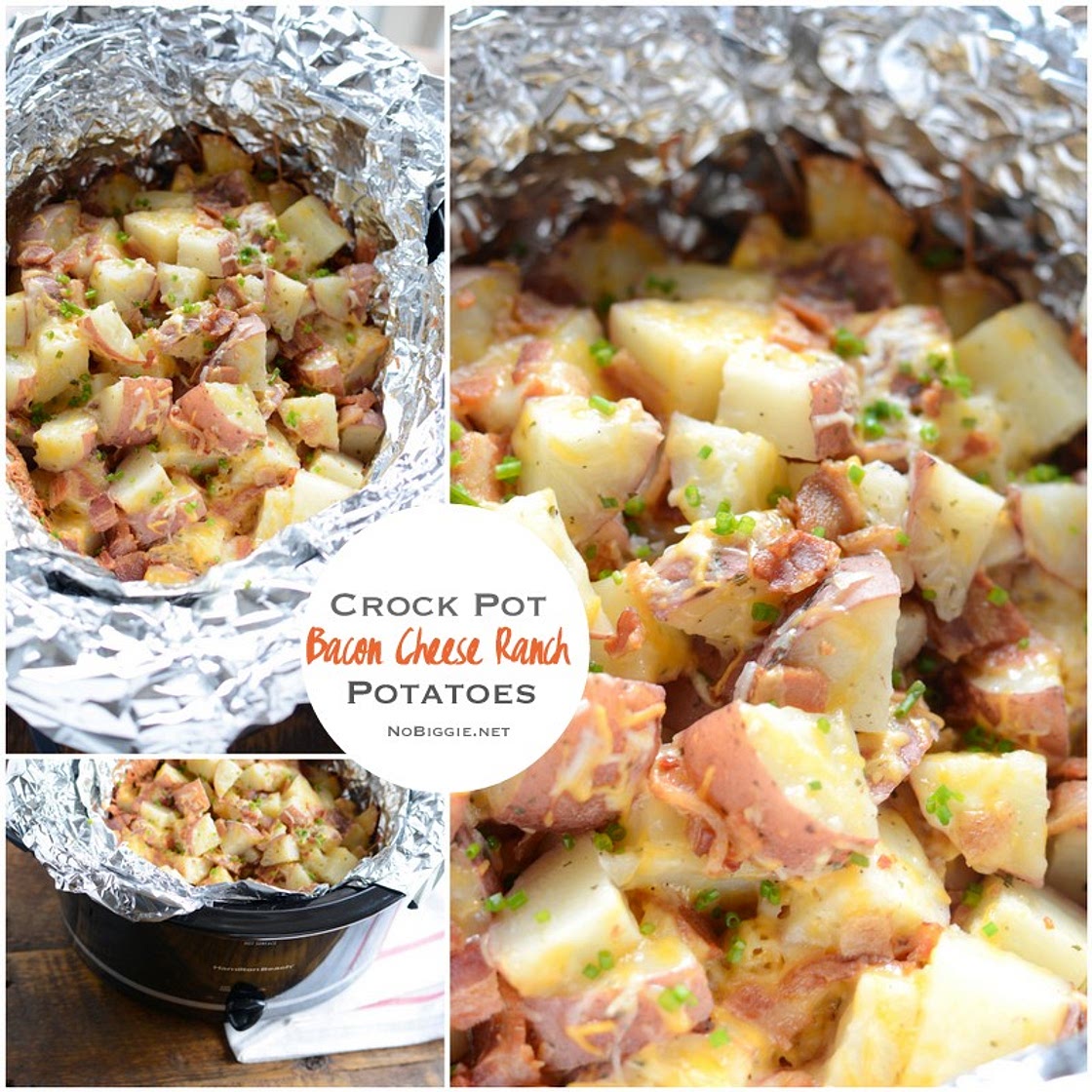 Crock Pot Bacon Cheese Ranch Potatoes