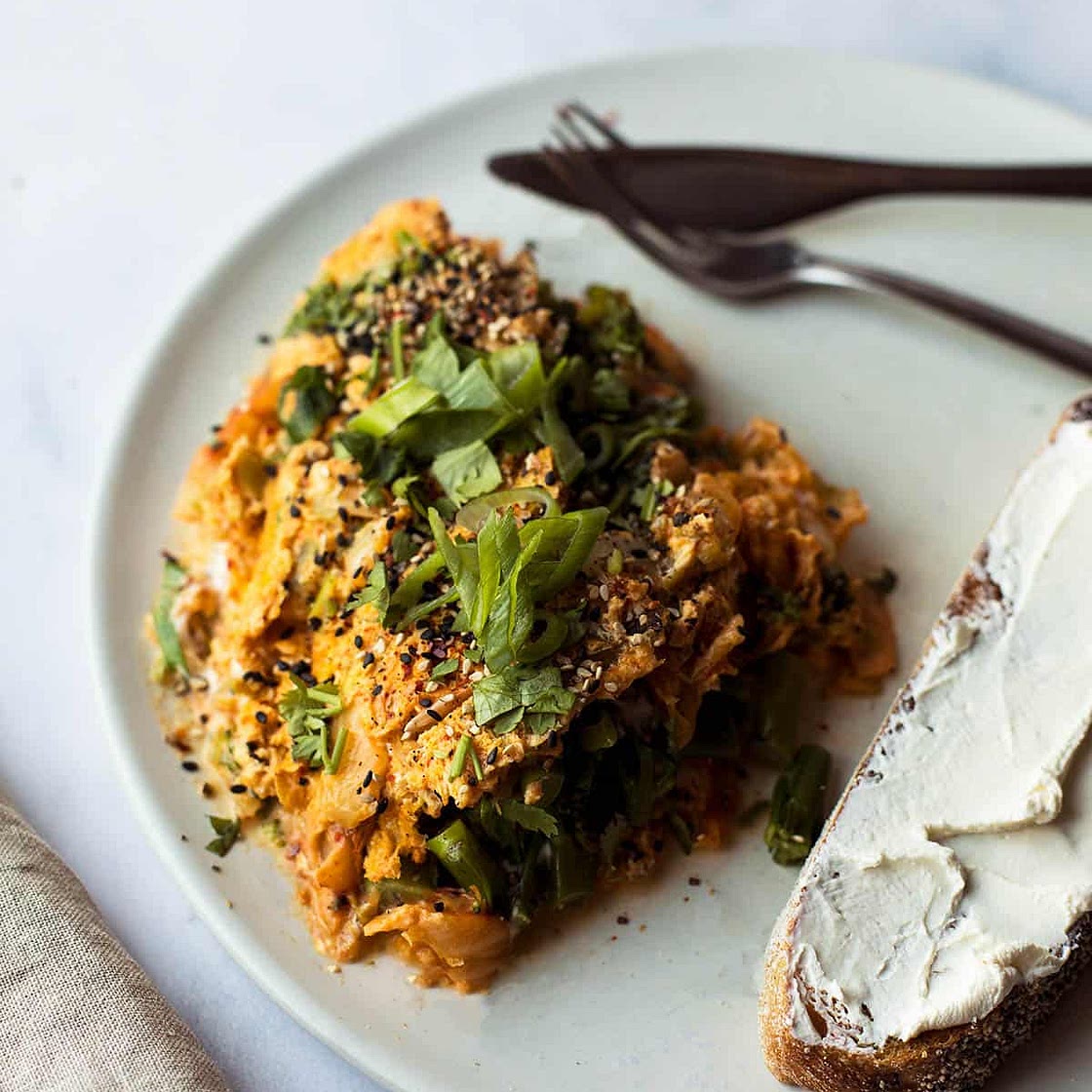 Easy Kimchi Omelet (Korean-Inspired Eggs)