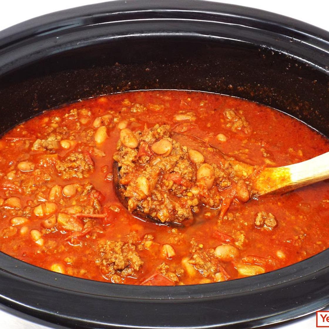 Slow Cooker Ground Beef Chili