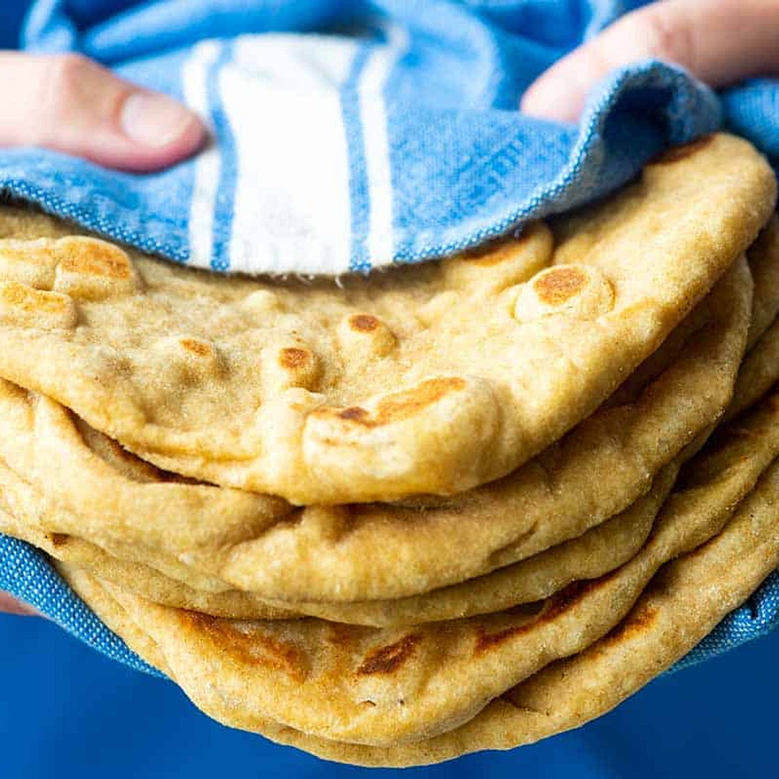Soft and Fluffy Flatbread (No Yeast)