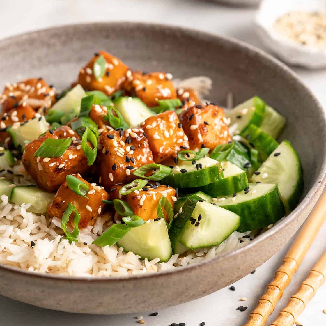 Air Fryer Orange Tofu