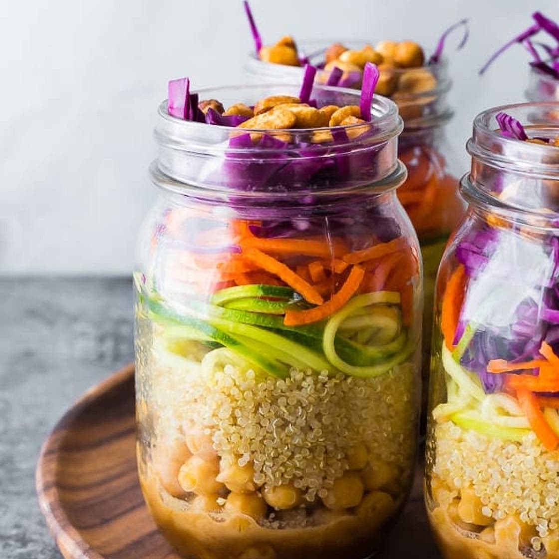 Thai Chickpea Mason Jar Salad
