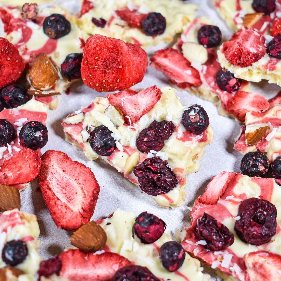 White Chocolate Berry Bark