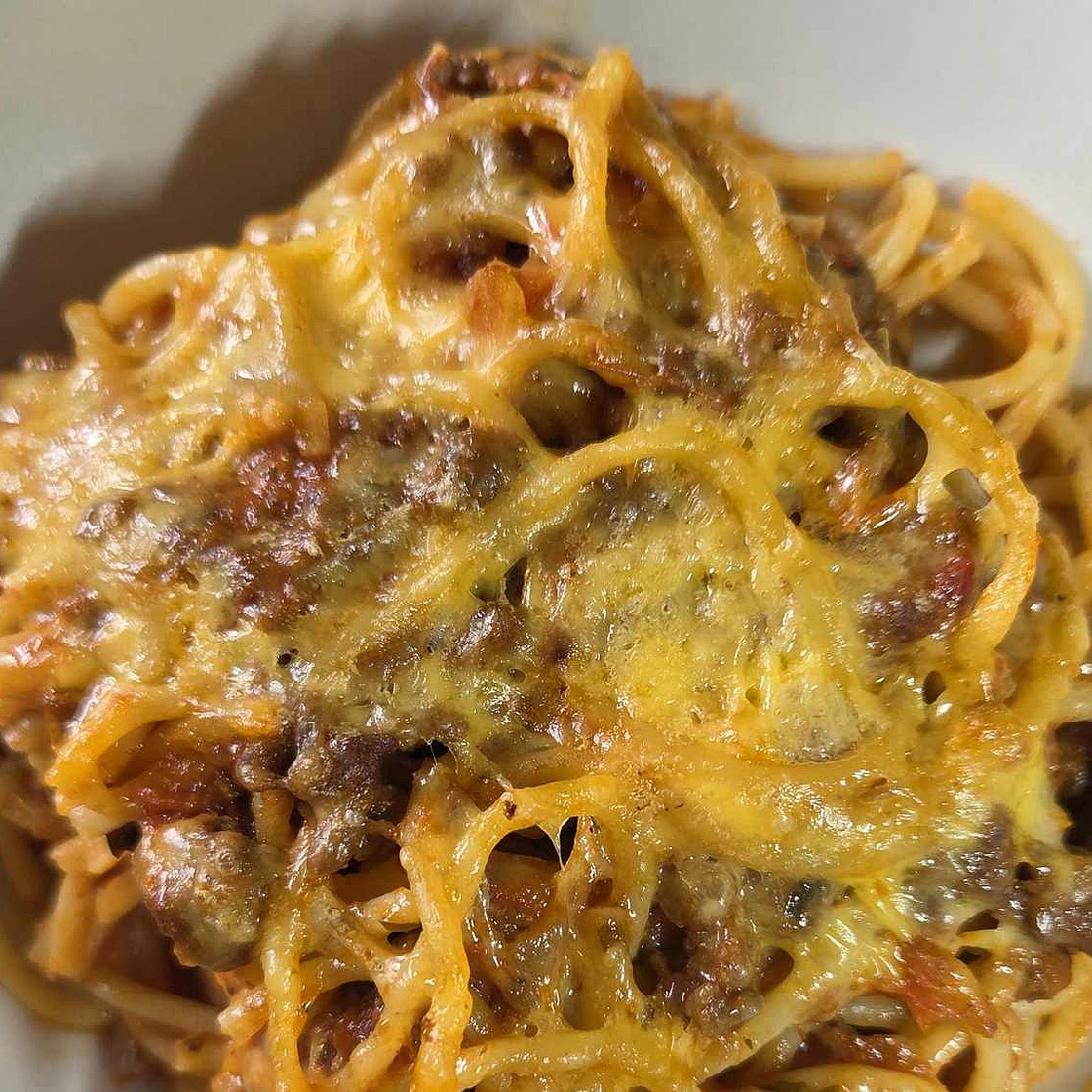 School Cafeteria Spaghetti