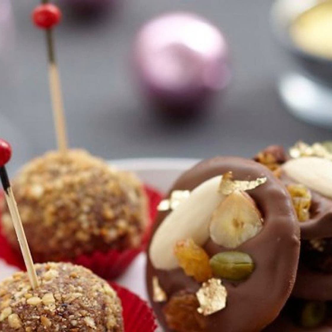 Mendiants au chocolat au lait