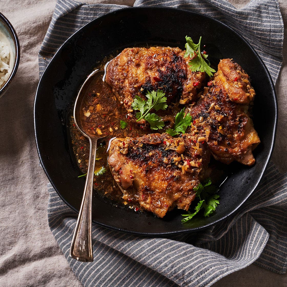 Braised Lemongrass-Chili Chicken