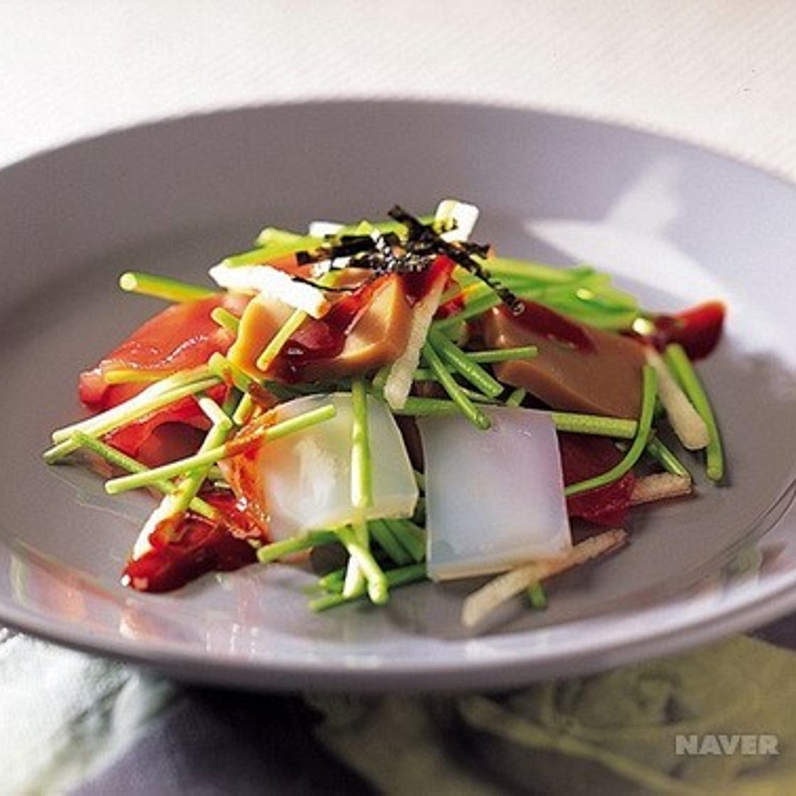 참치와 묵샐러드 만드는 법