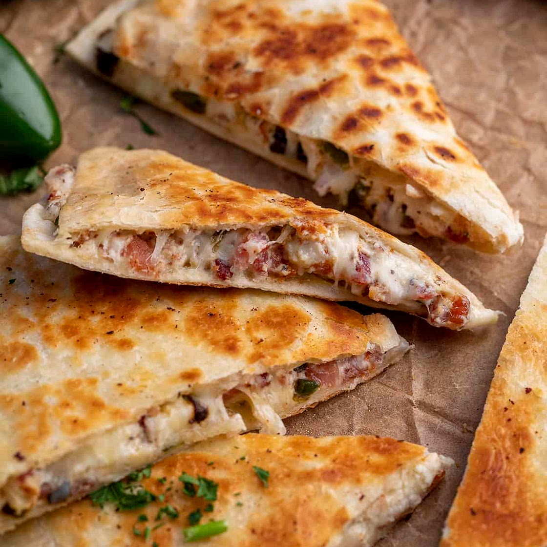 Jalapeno Popper Quesadillas