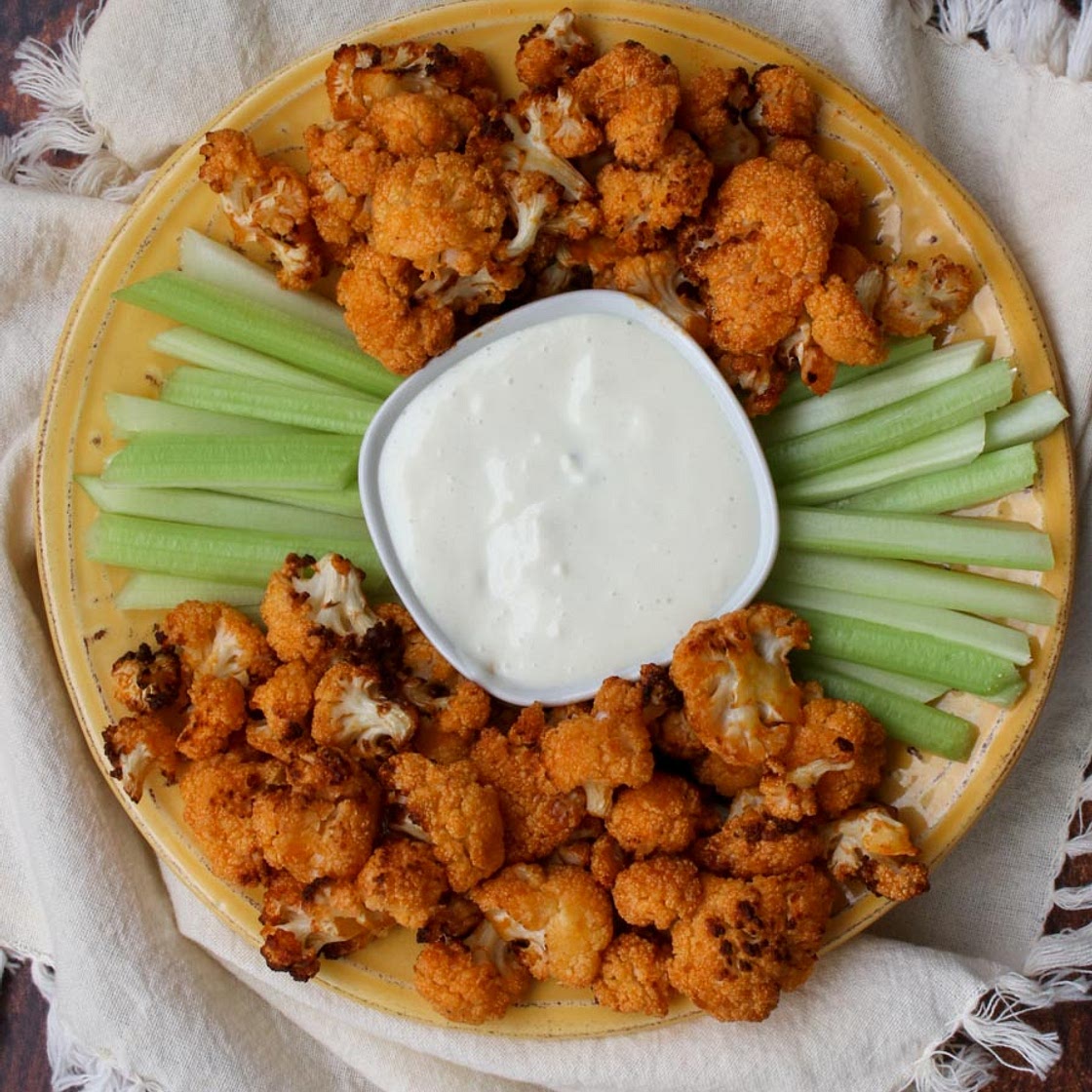 Air Fryer Buffalo Cauliflower Bites