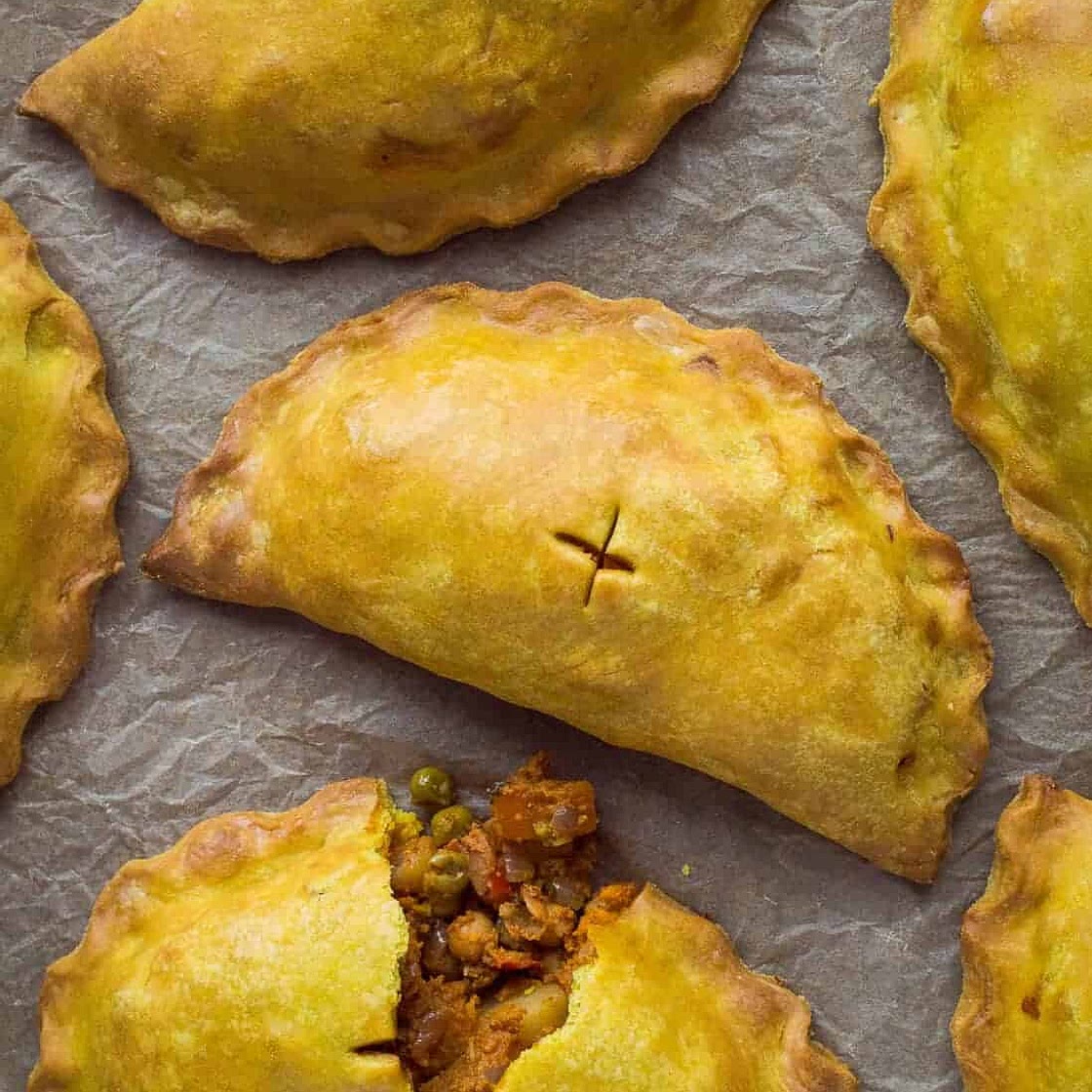 Curried Vegetable Pasties (Vegan)