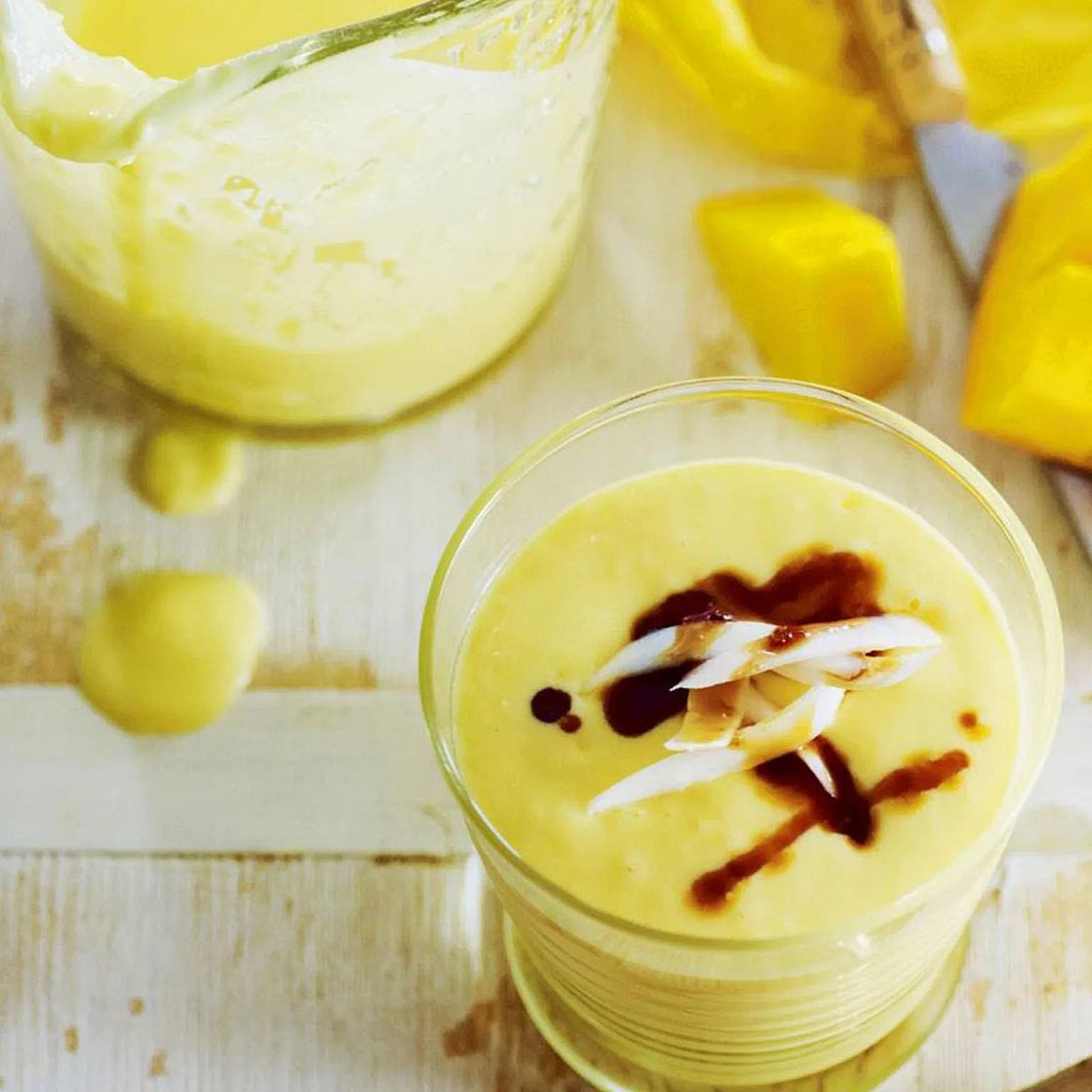Mango and coconut smoothie