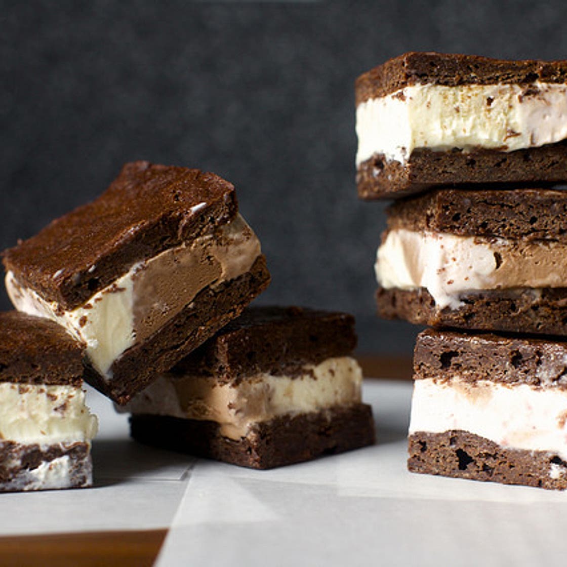 brownie ice cream sandwiches