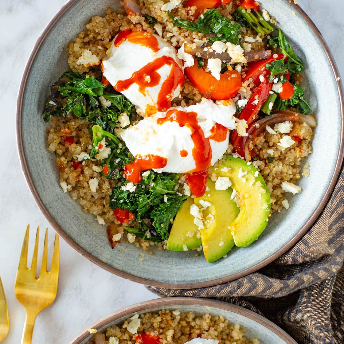 Savory Quinoa Breakfast Bowl
