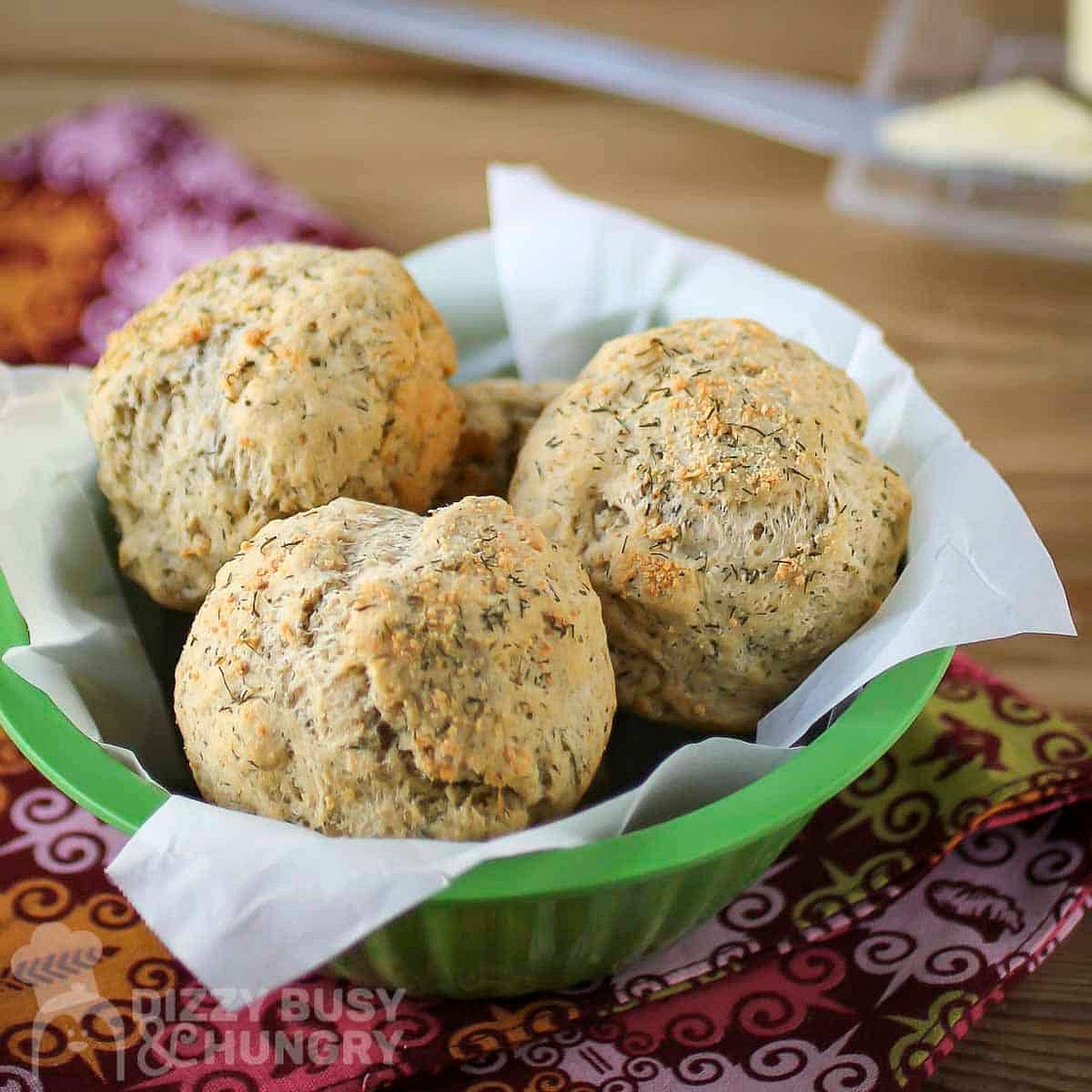 Parmesan Dill Air Fryer Biscuits