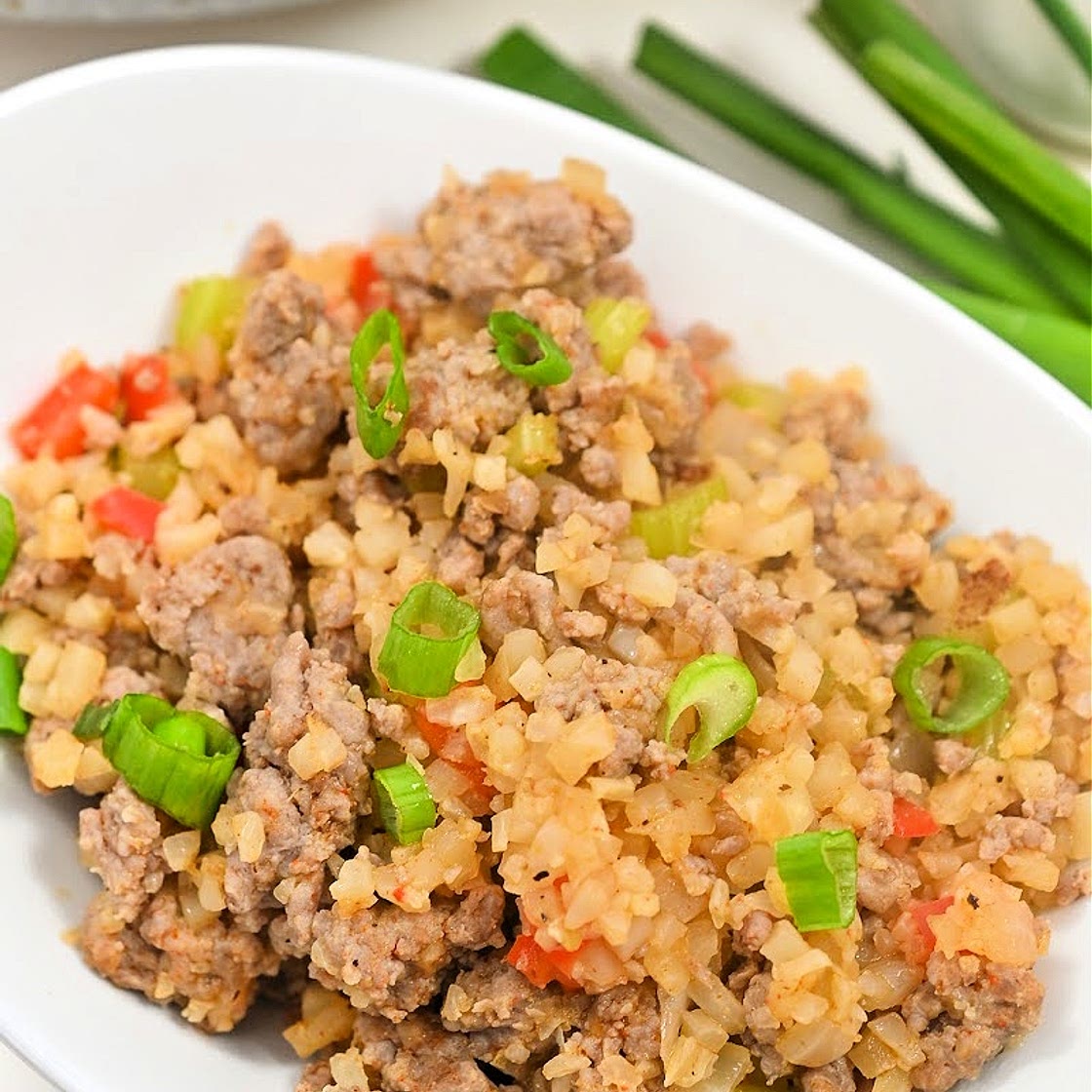 KETO DIRTY CAULIFLOWER RICE RECIPE