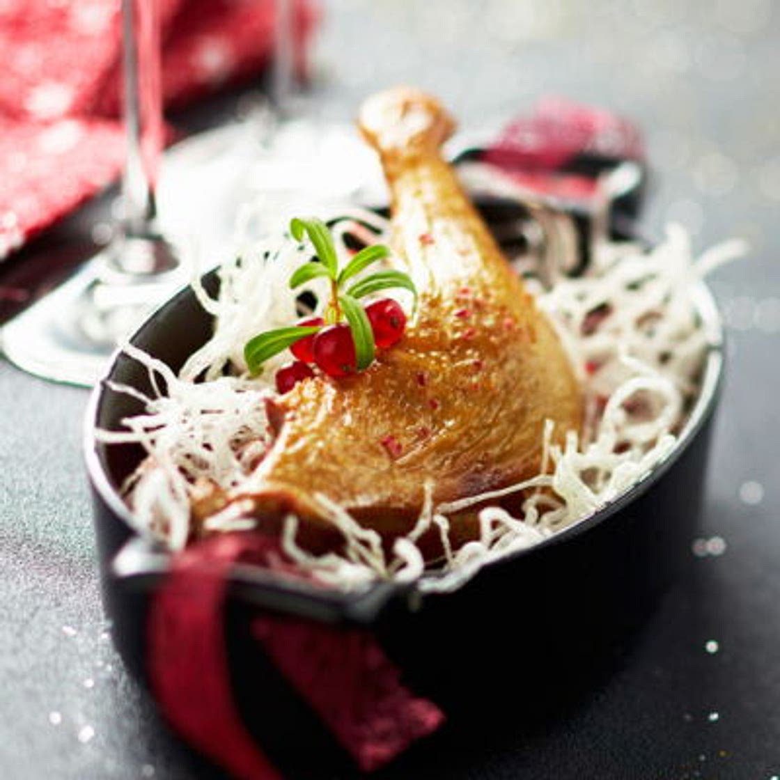 Cuisse de canette rôtie