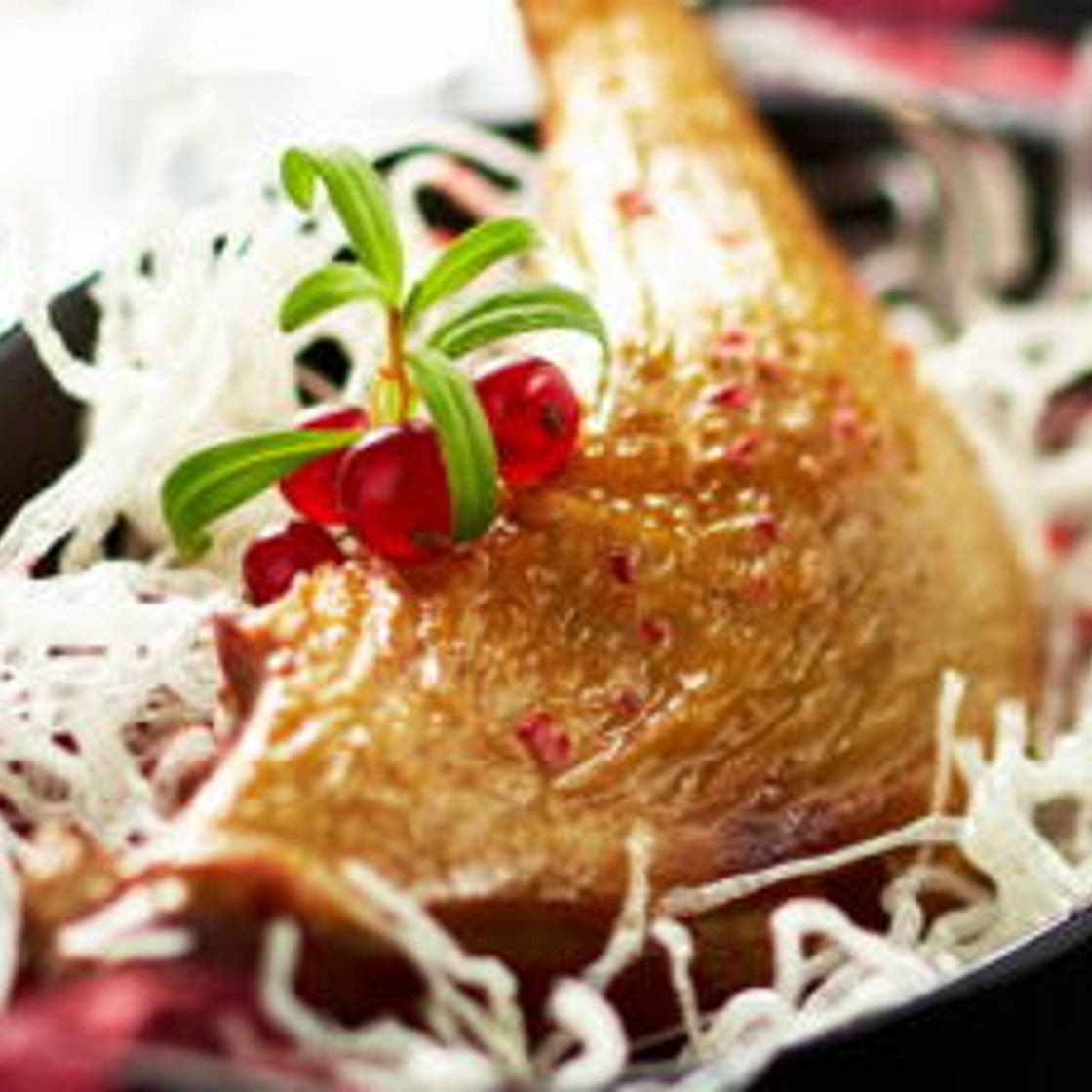 Cuisse de canette rôtie