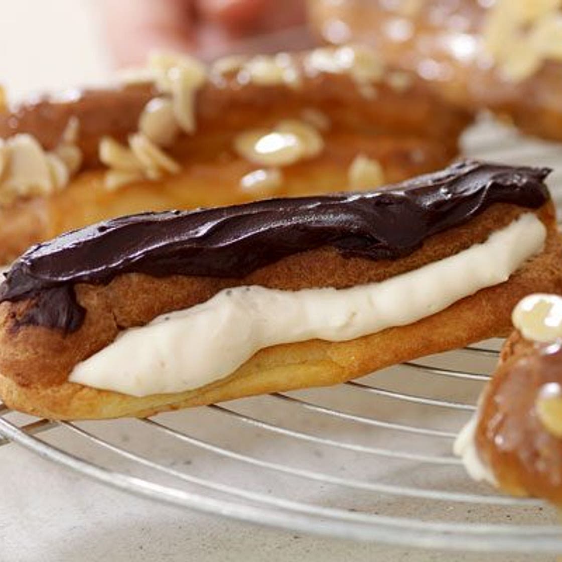 Chocolate eclairs