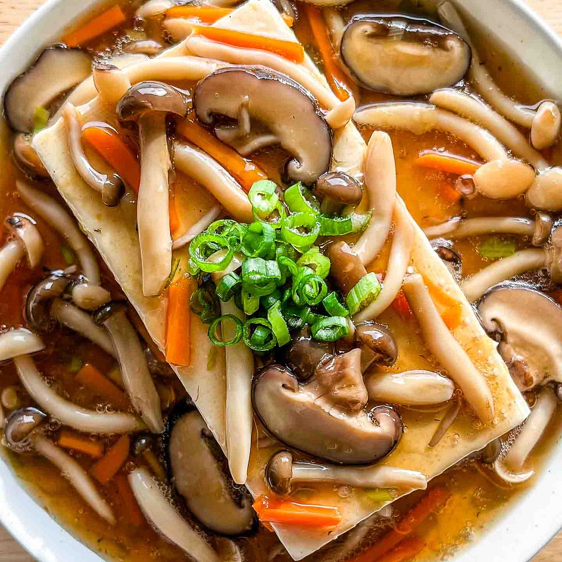 Ankake Tofu (Savory Dashi Sauce)