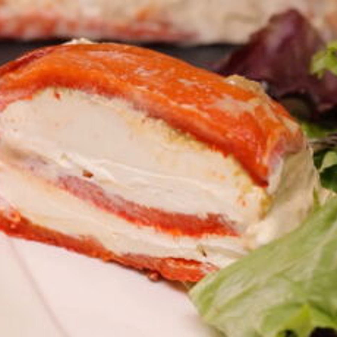 Terrine chèvre frais, poivron et tapenade