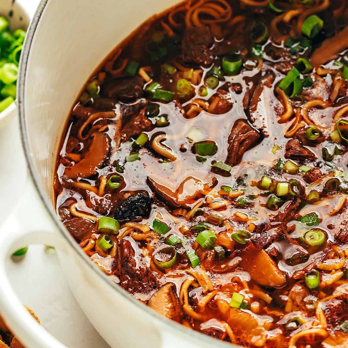 Kimchi Beef Noodle Soup