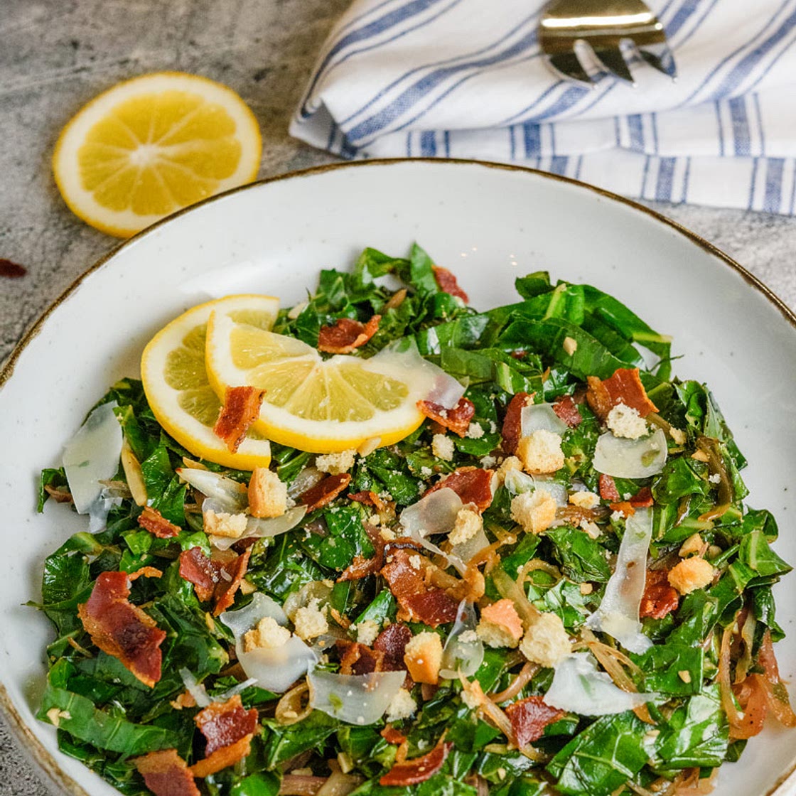 Sautéed Collard Greens with Pancetta