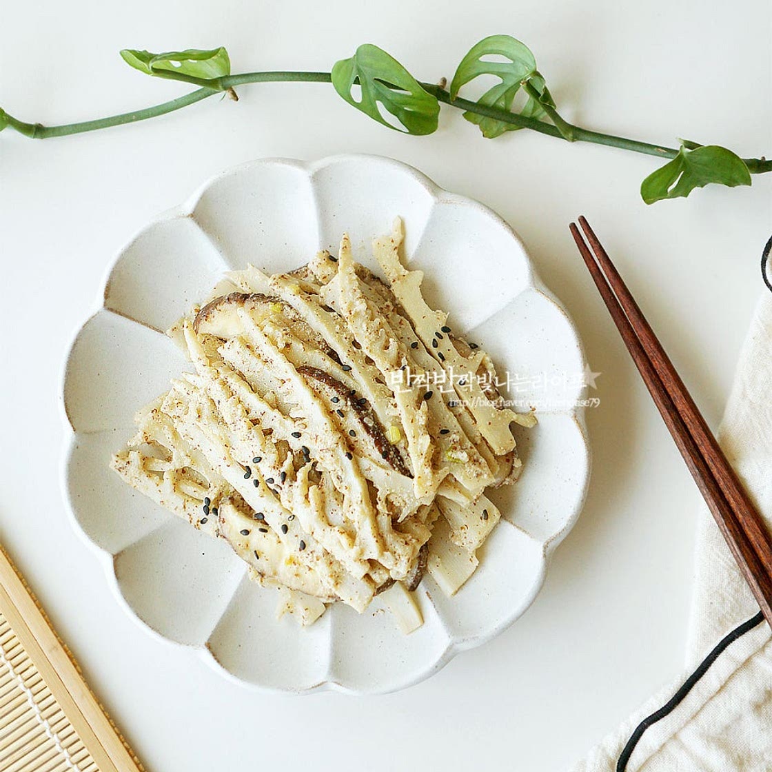 죽순나물 볶음 죽순볶음 삶은 죽순요리 요리법 죽순들깨볶음