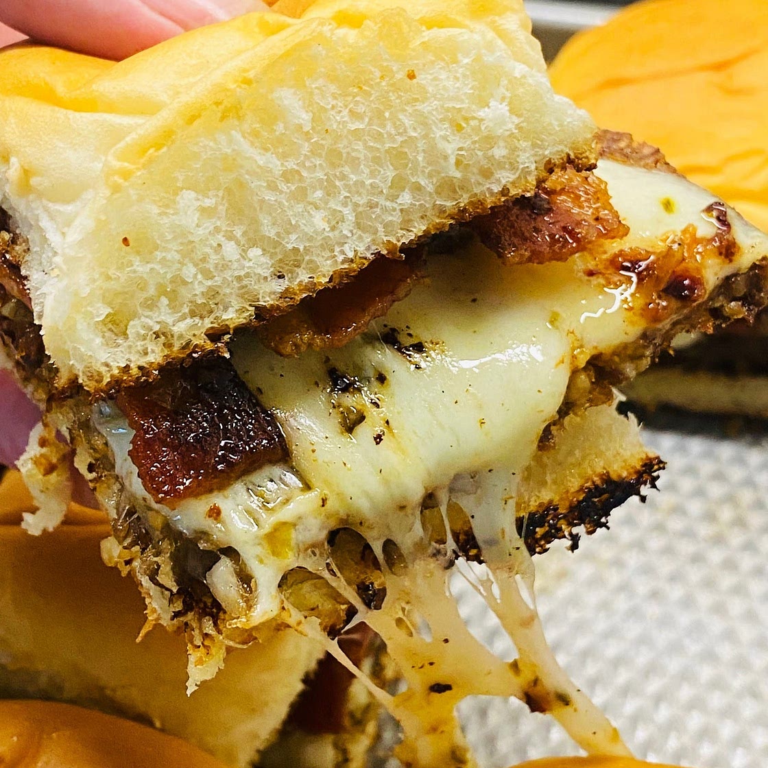 Griddle Sweet and Spicy Goetta Sliders