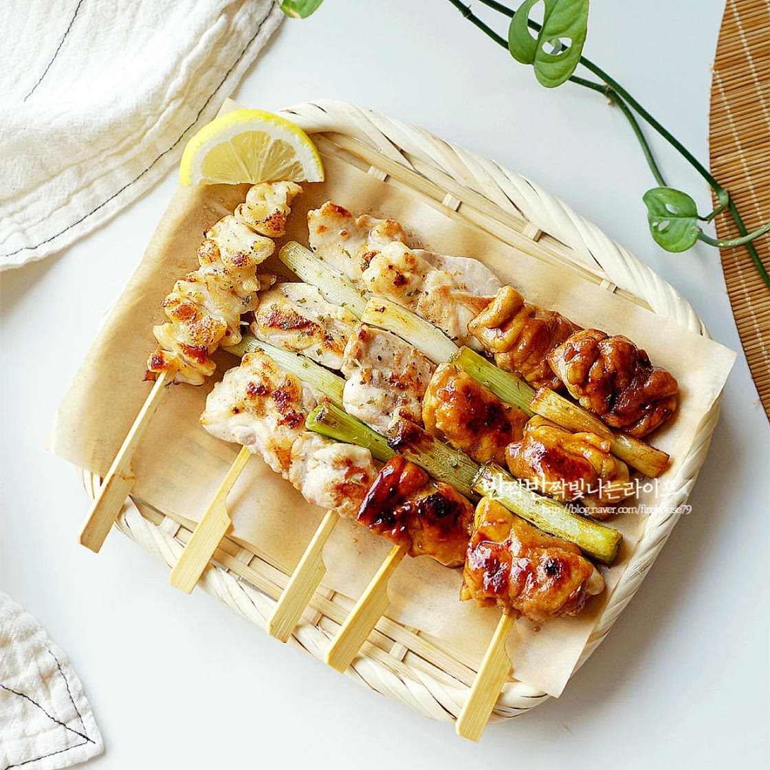 야끼도리 닭꼬치 만드는법 닭꼬치 양념 데리야끼 소스 만들기 파닭꼬치 꼬치구이