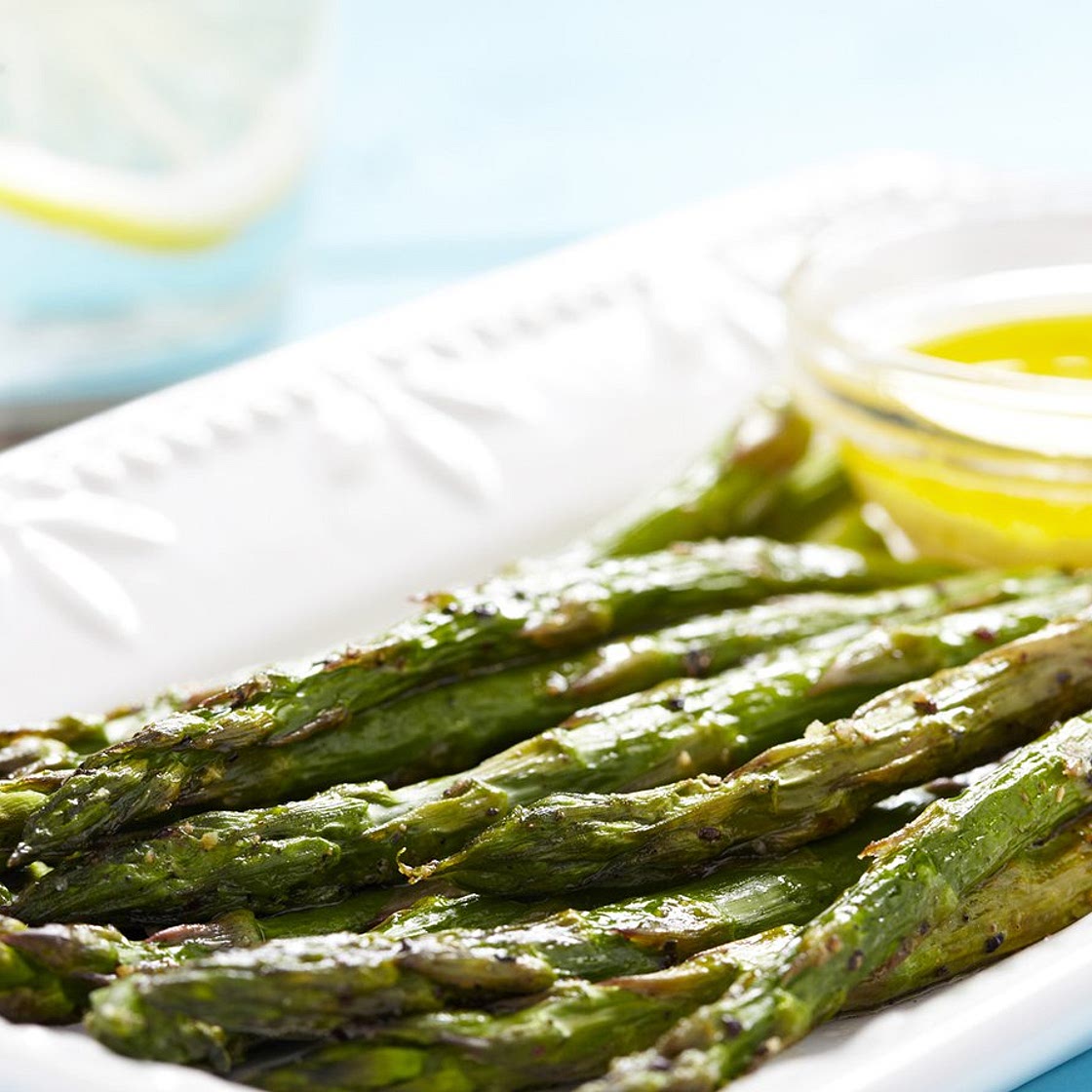 Grüner Spargel mit Vinaigrette
