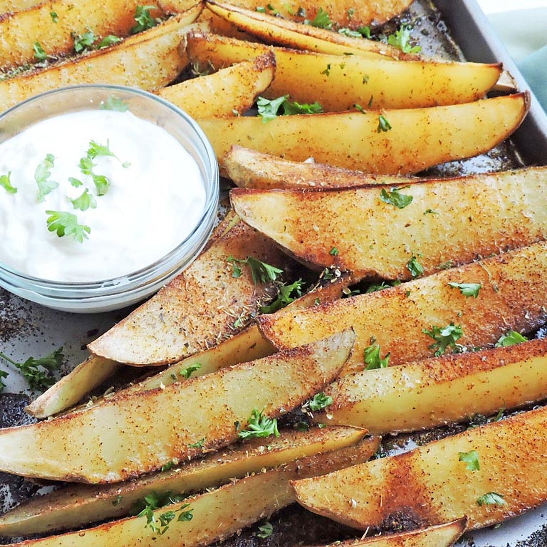 Chili Roasted Potato Wedges