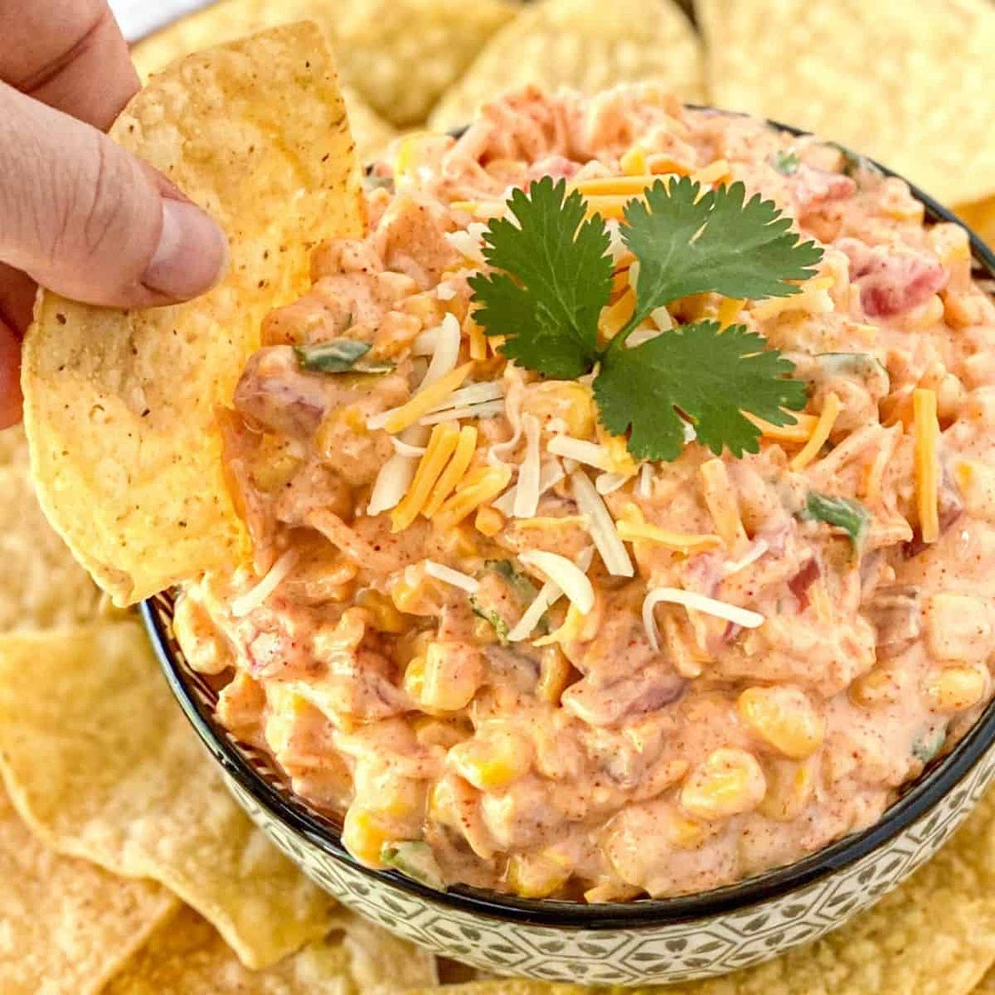 Best Creamy Corn Dip Recipe (No Cream Cheese)