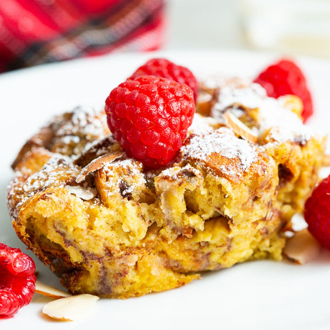 Overnight Eggnog French Toast Casserole