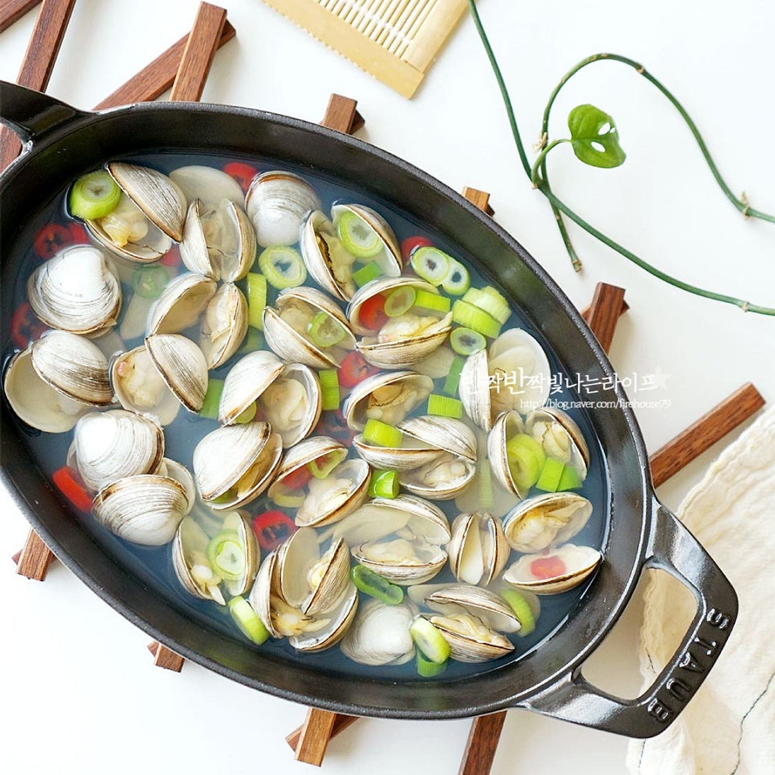 동죽조개탕 동죽요리 조개탕 끓이는법 동죽탕 물총탕 동죽 해감 방법