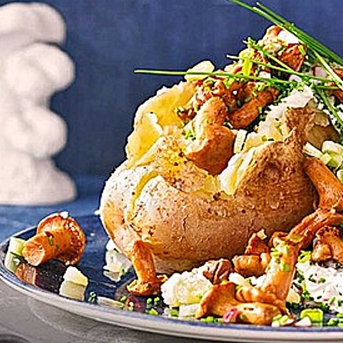 Ofenkartoffeln mit Pfifferlingen