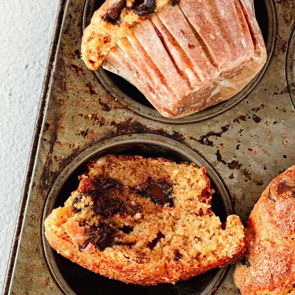 Gluten free chocolate chip muffins