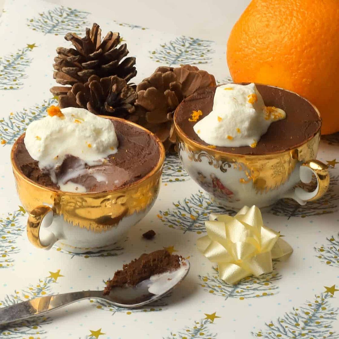 Sugar Free Chocolate Orange Pots